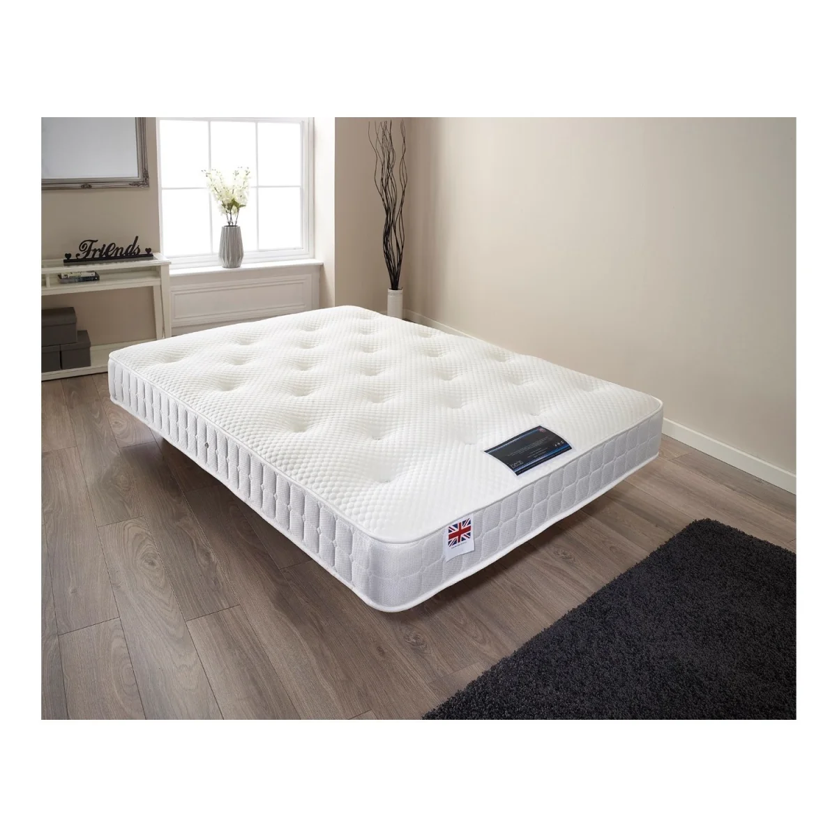 Cool Blue Spring and Memory Foam Classic Mattress Double 4ft6 – image 2