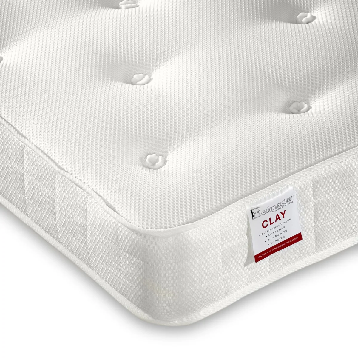 Clay Premium Orthopaedic Coil Sprung Small Single Mattress - Firm Firmness – image 2