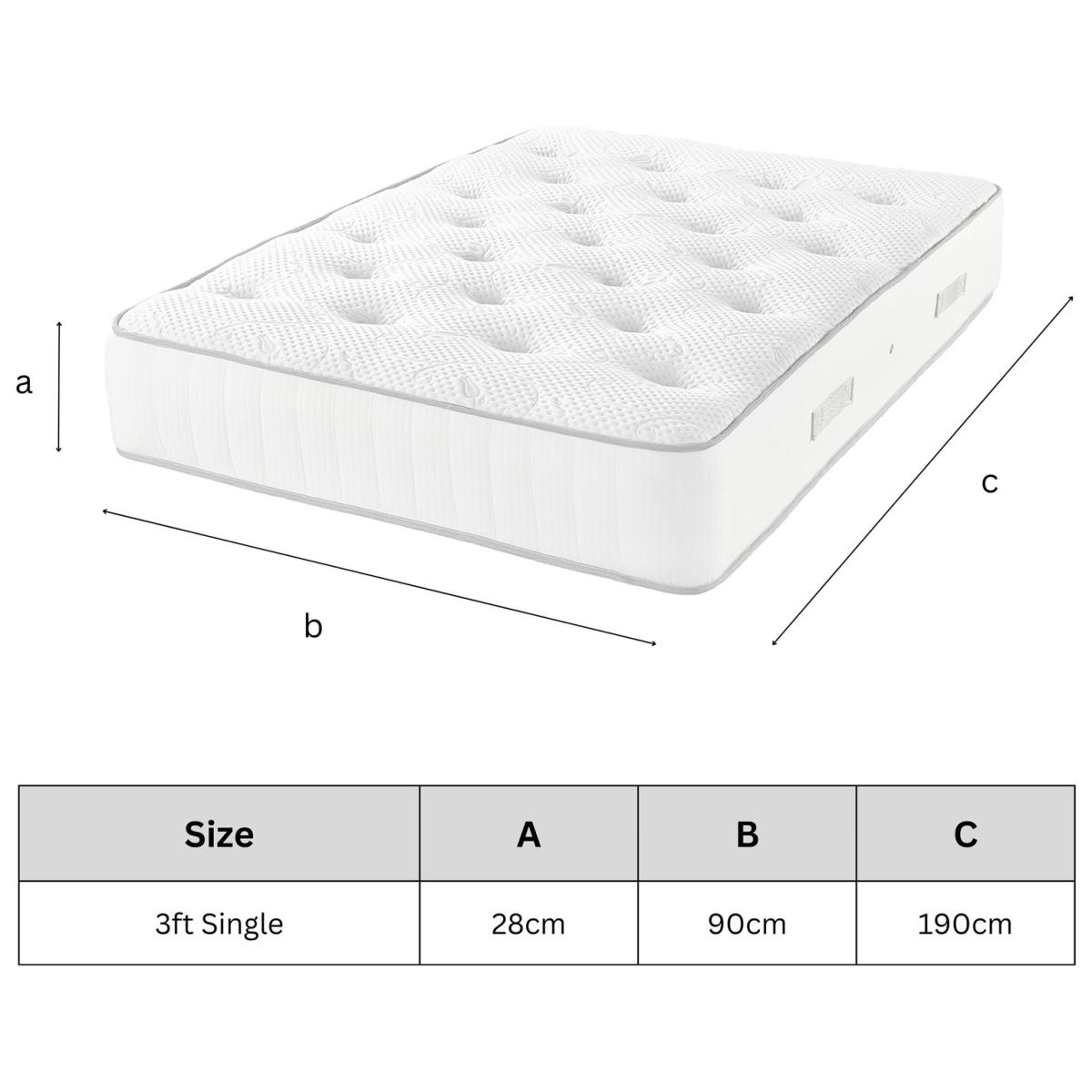 Aspire 2000 Pocket Natural Mattress - Single – image 4
