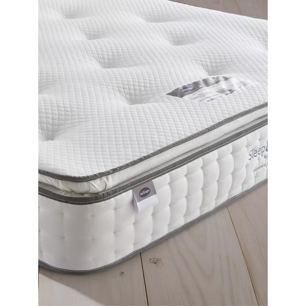 Silentnight Sleep Genius 800 Pocket Eco Comfort Pillowtop Mattress, Firm Tension, King Size – image 2