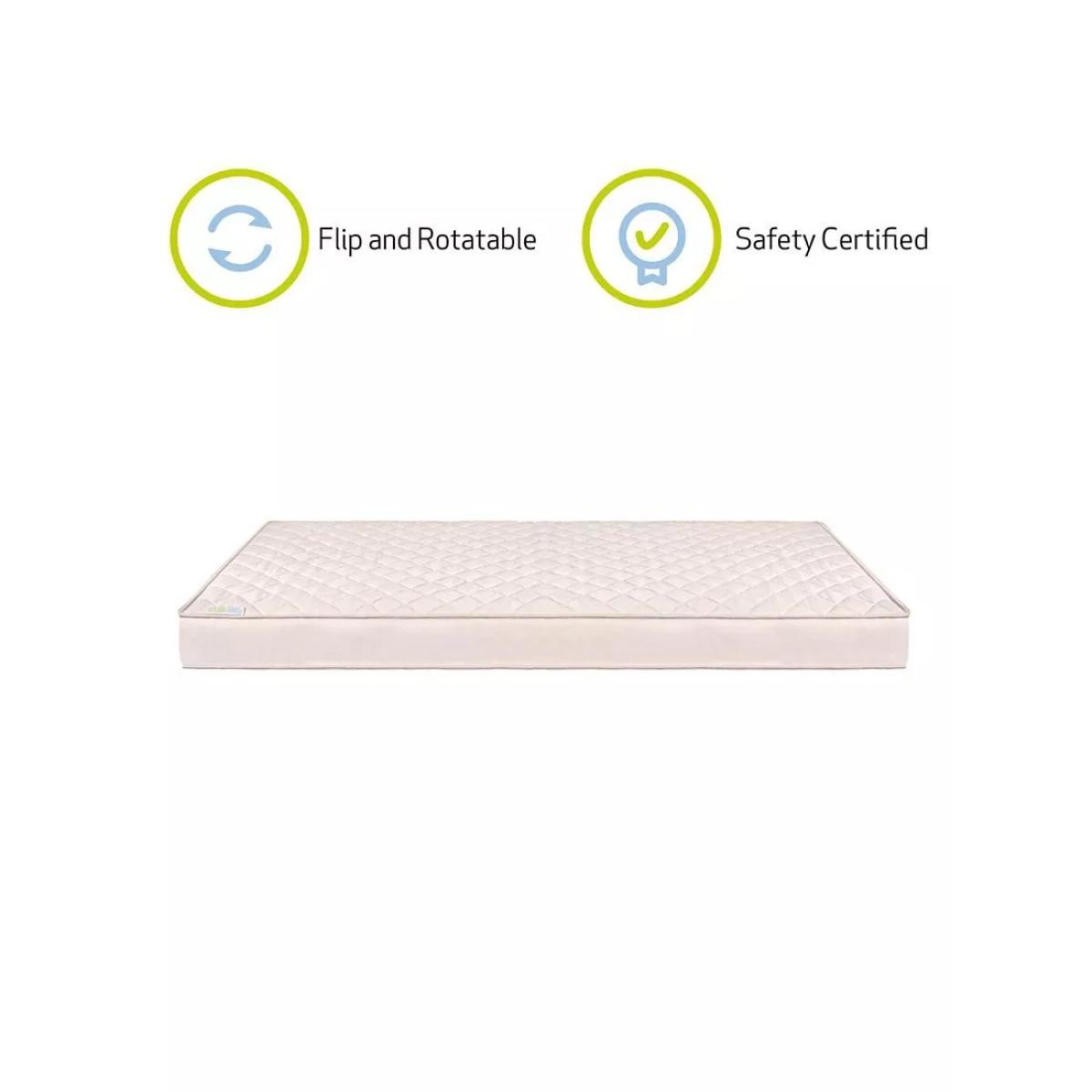 Kub Natural Pocket Spring Cotbed Mattress, Cream, 140 x 70cm – image 2