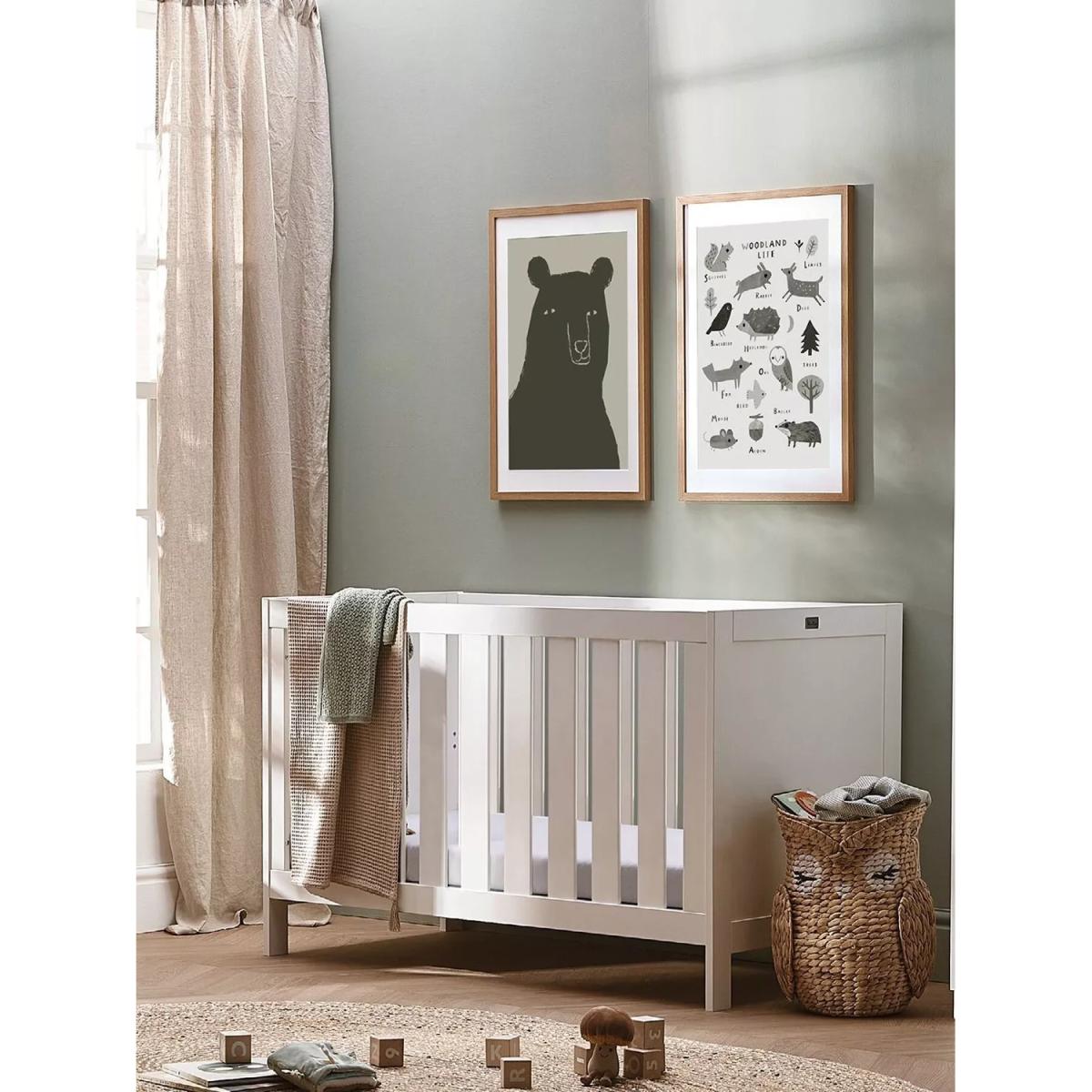 Silver Cross Bromley Cotbed and Mattress, White – image 3