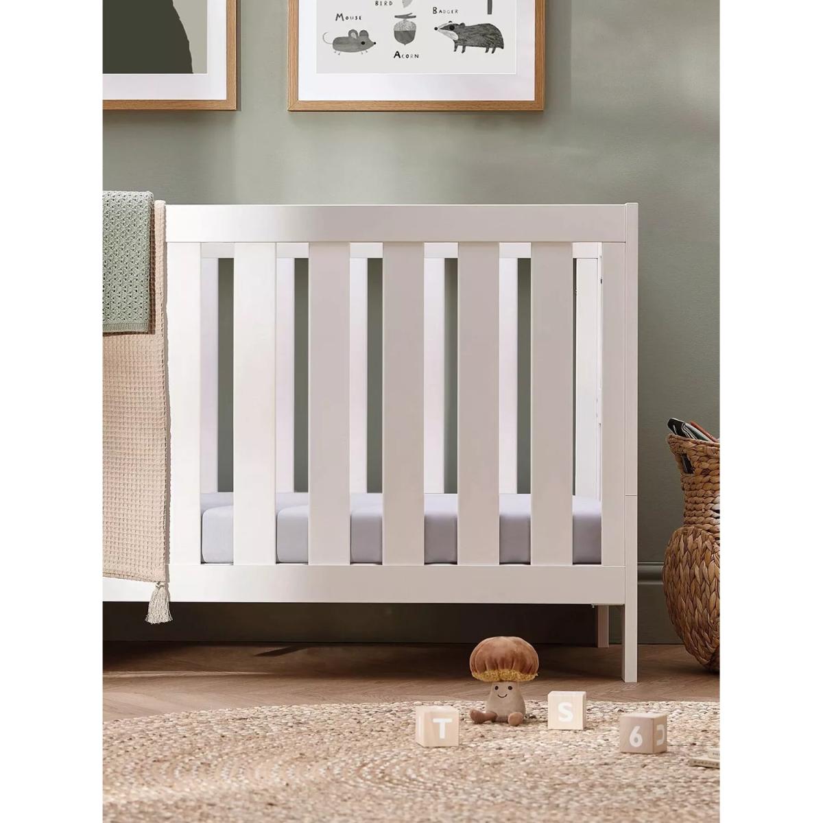 Silver Cross Bromley Cotbed and Mattress, White – image 4