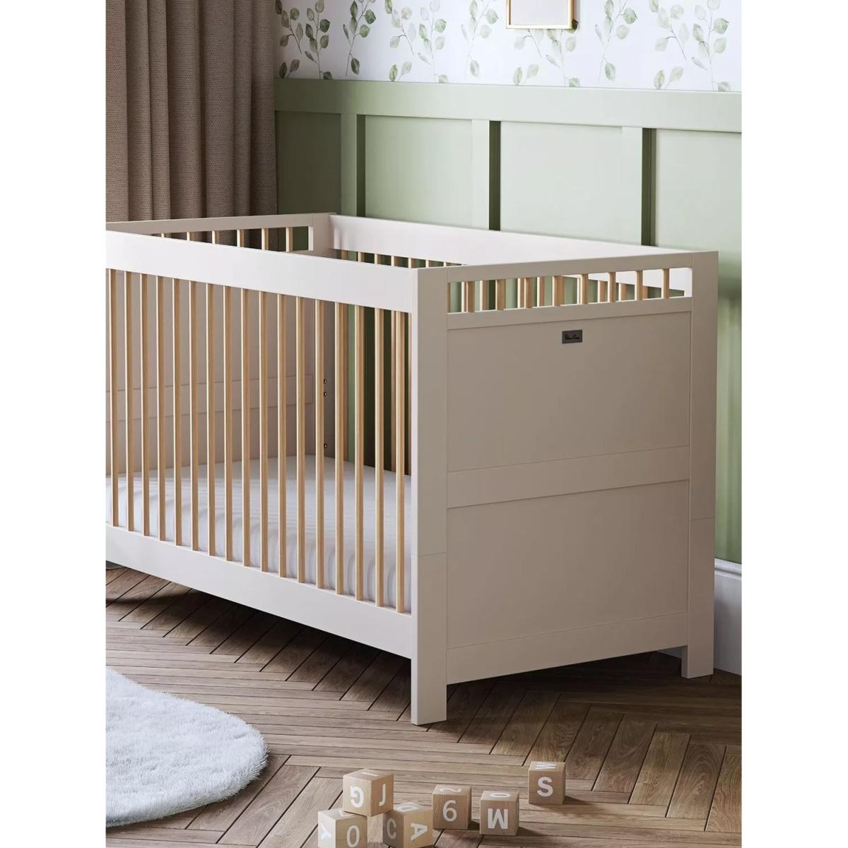 Silver Cross Seville Cotbed, Mattress, Dresser and Wardrobe, Cashmere/Oak – image 3