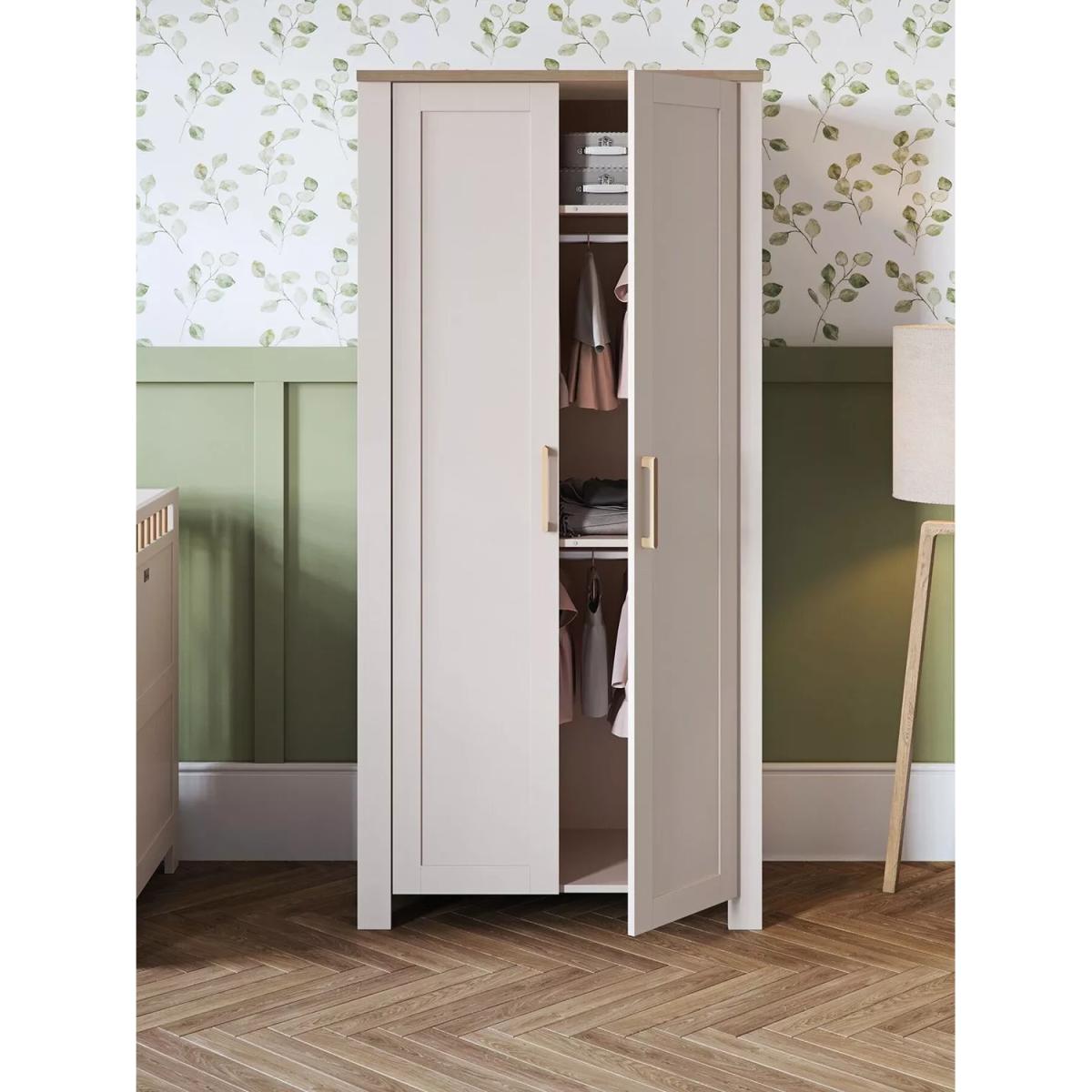 Silver Cross Seville Cotbed, Mattress, Dresser and Wardrobe, Cashmere/Oak – image 5