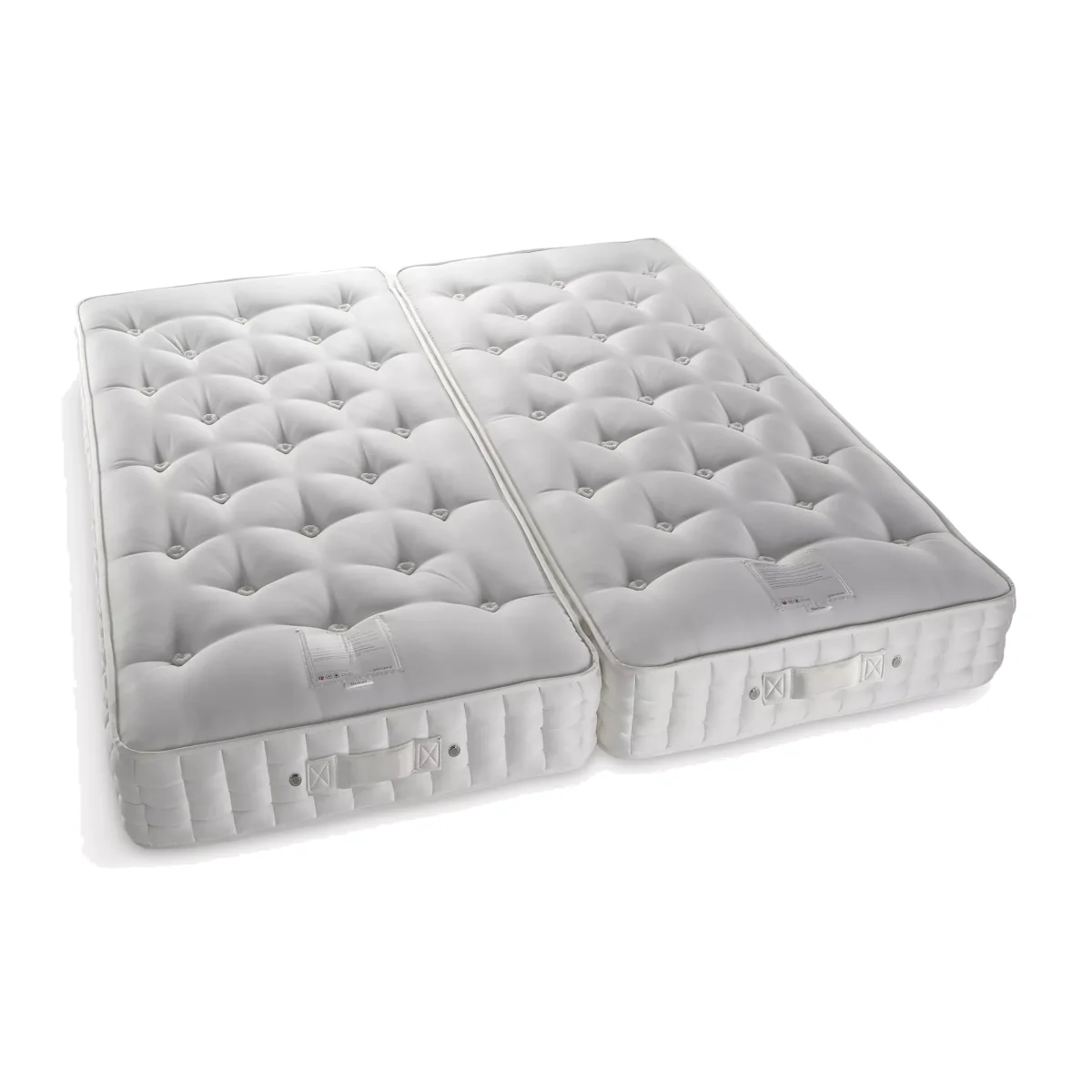 John Lewis & Partners Natural Collection Silk 19400, King Size, Medium Tension Pocket Spring Zip Link Mattress – image 1