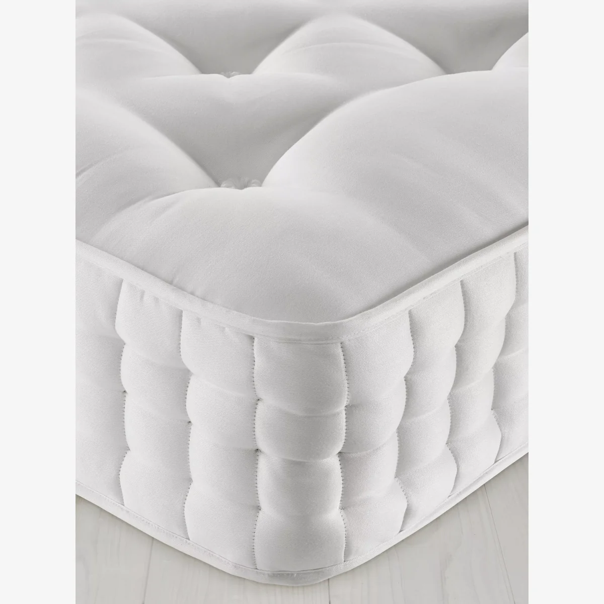 John Lewis & Partners Natural Collection Goat Angora 16400, Small Double, Firm Tension Pocket Spring Mattress – image 1