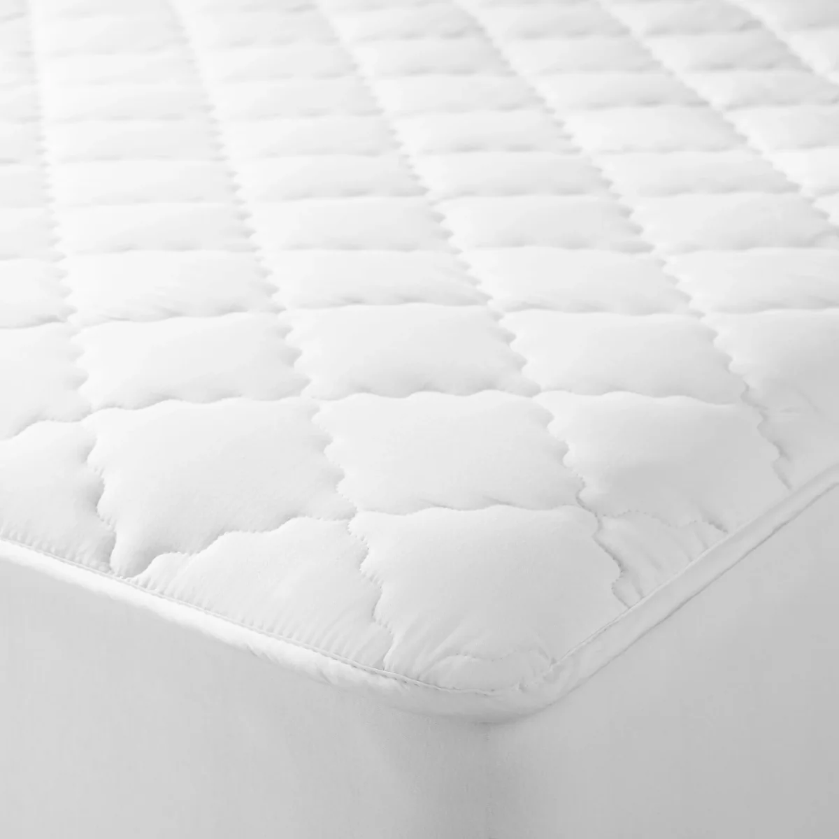John Lewis & Partners Natural Collection Pure Cotton Quilted Mattress Enhancer – image 1