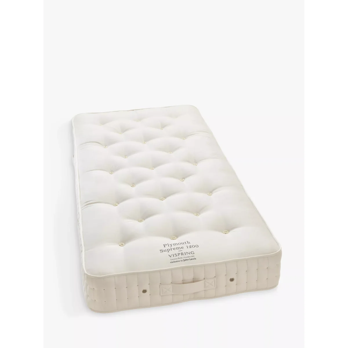 Vispring Plymouth Supreme 1200 Pocket Spring Mattress, Medium Tension, Extra Long Single – image 2