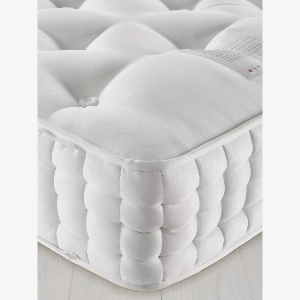 John Lewis & Partners Natural Collection Wensleydale Wool 13400, Super King Size, Firm Tension Pocket Spring Zip Link Mattress – image 1
