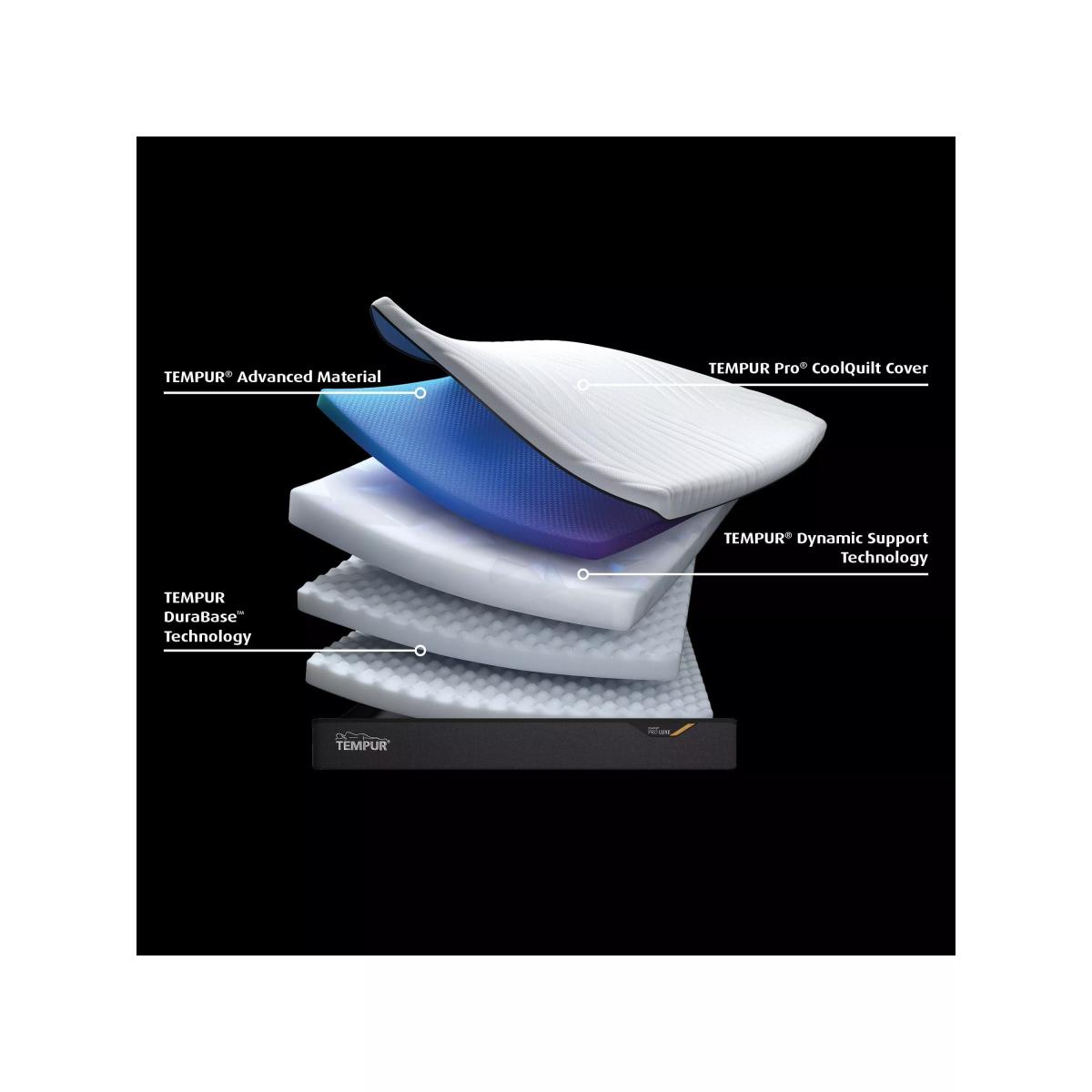 TEMPUR Pro® Luxe CoolQuilt, Medium/Firm Tension, Super King Size – image 5