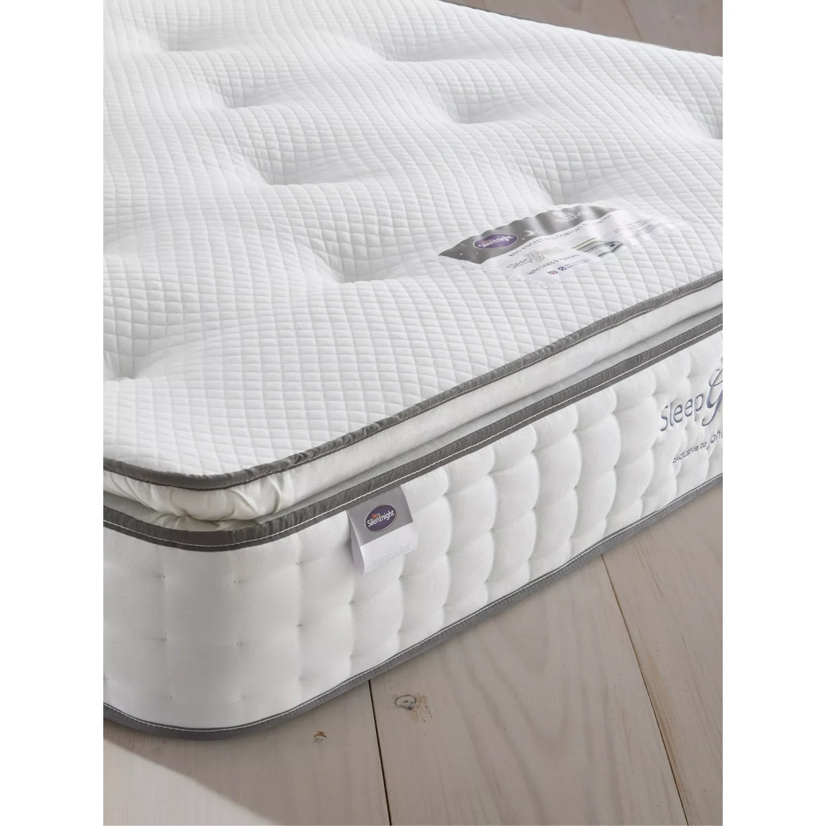 Silentnight Sleep Genius 800 Pocket Eco Comfort Pillowtop Mattress, Firm Tension, Double – image 2