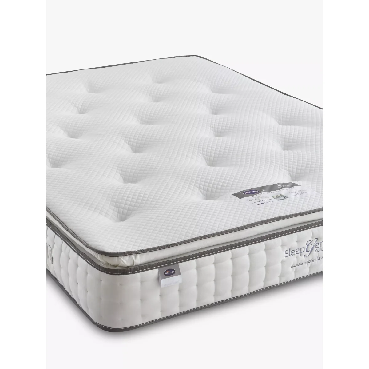 Silentnight Sleep Genius 800 Pocket Eco Comfort Pillowtop Mattress, Firm Tension, Double – image 3