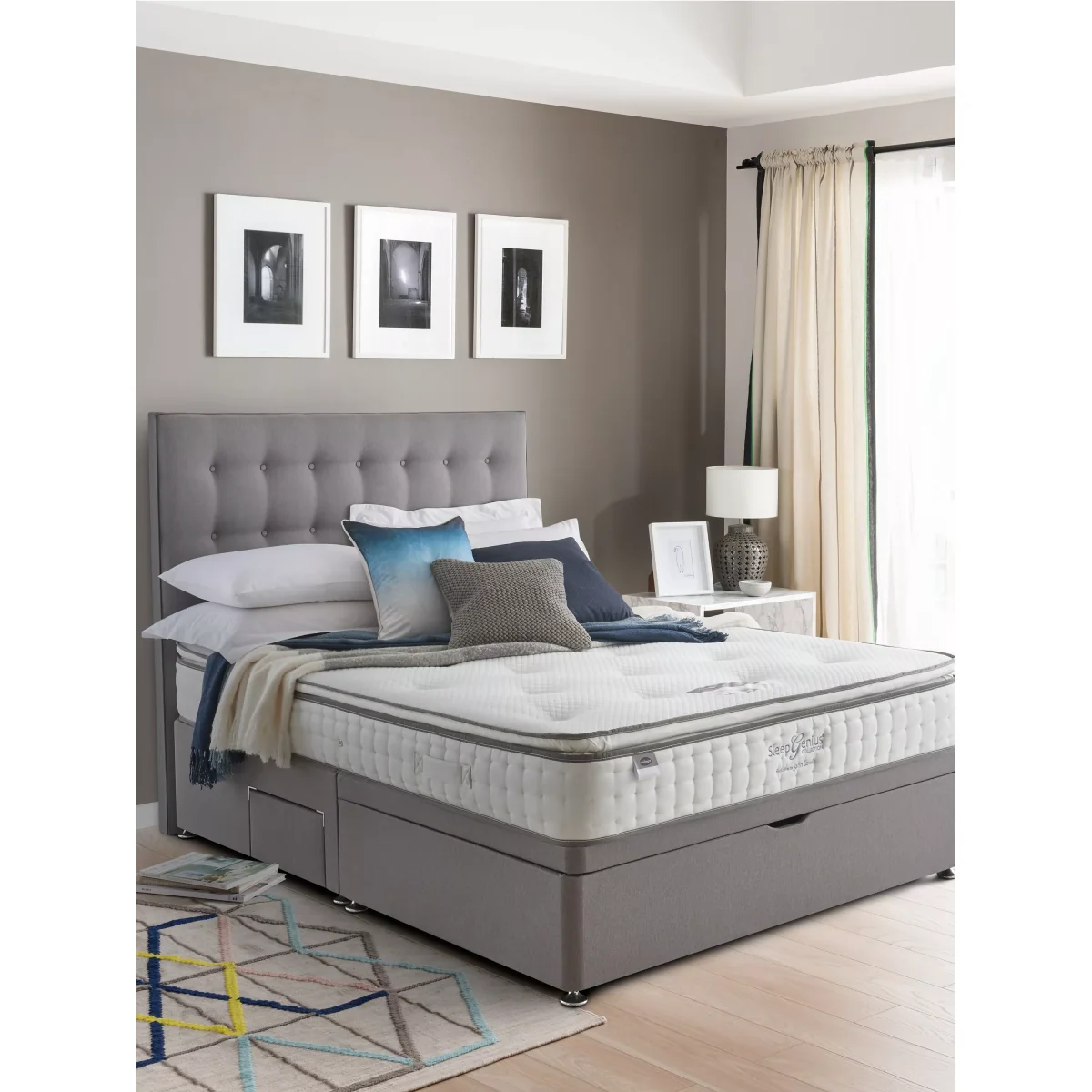 Silentnight Sleep Genius 800 Pocket Eco Comfort Pillowtop Mattress, Firm Tension, Double – image 4