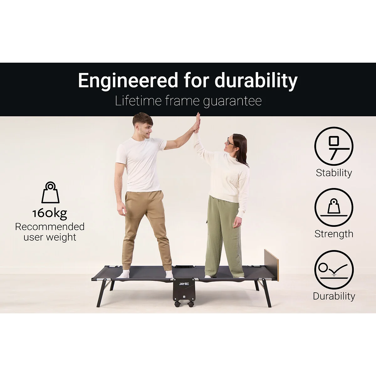 Jay-Be® Rollaway Folding Bed with Memory Mattress – image 11