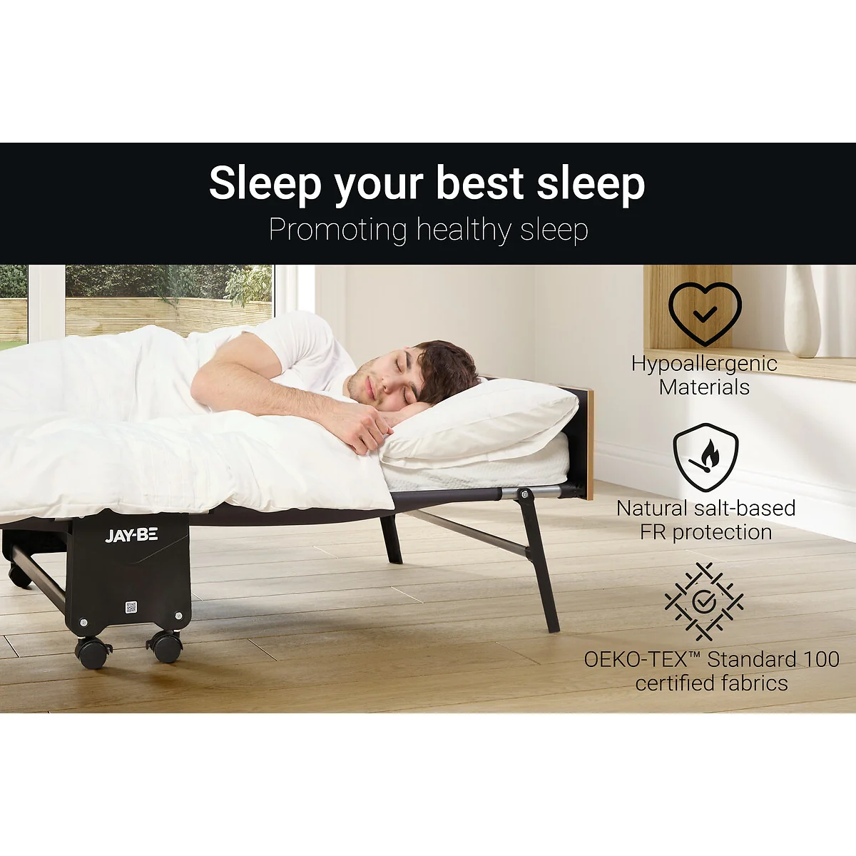 Jay-Be® Rollaway Folding Bed with Memory Mattress – image 9