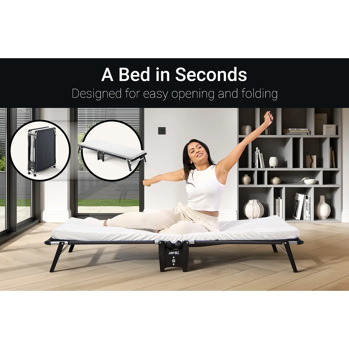 Jay-Be® Hideaway Folding Bed with e-Fibre Mattress – image 8