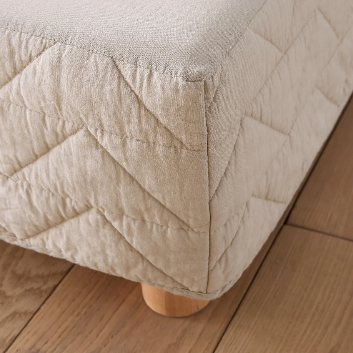 Zig-Zag Scenario 100% Cotton Quilted Mattress Cover – image 3