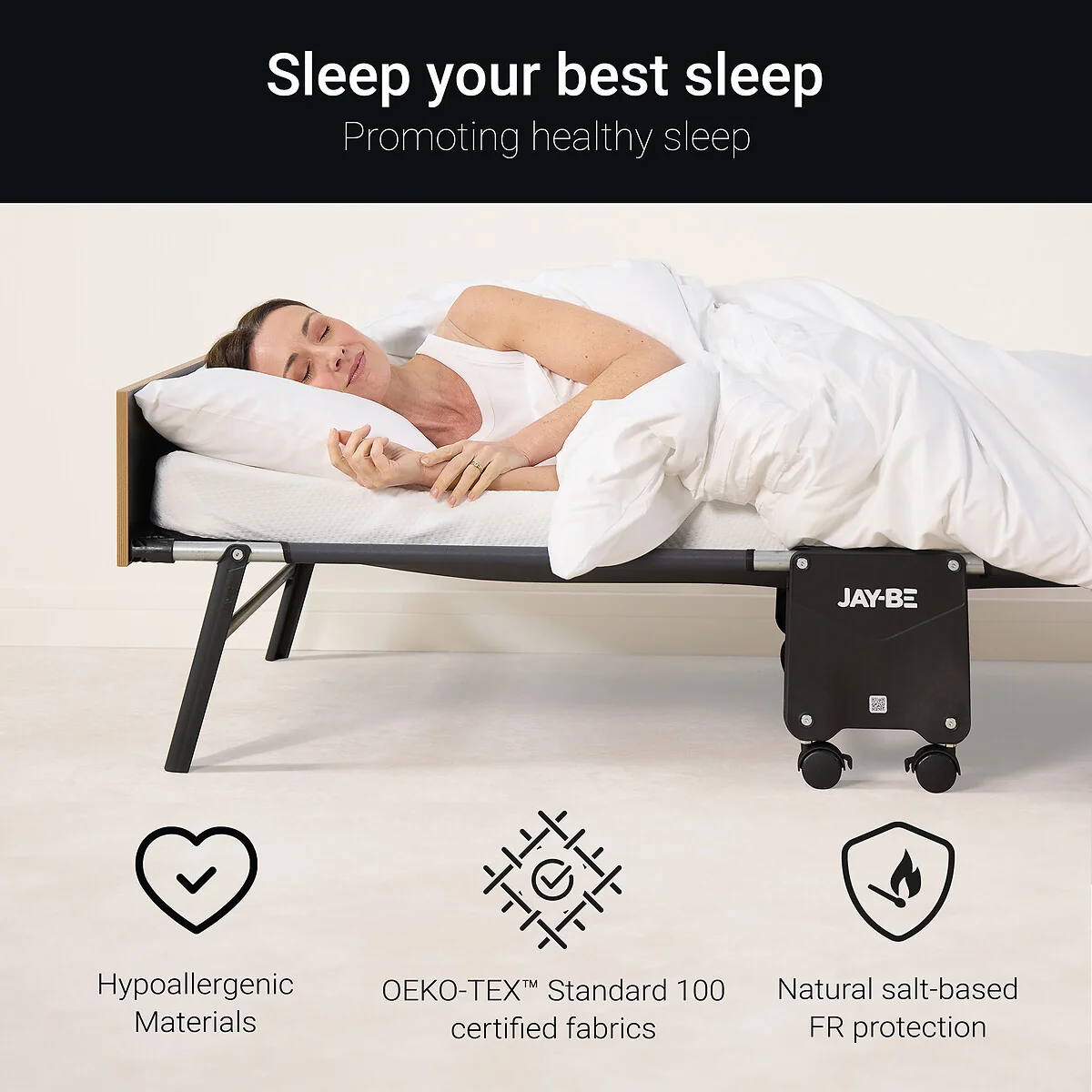 Jay-Be® Grand Folding Bed with e-Pocket Tufted Mattress – image 8