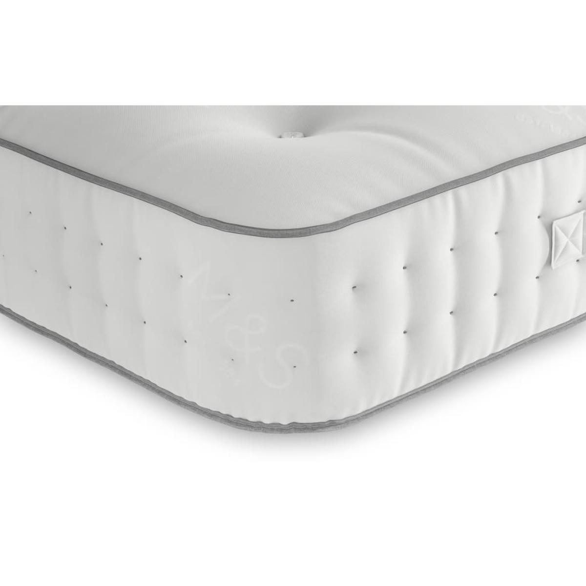 Natural Wool 1000 Pocket Spring Firm Mattress - 3FT - White, White – image 3