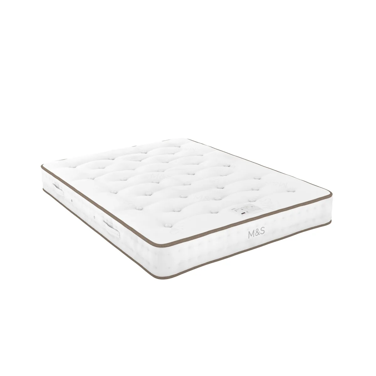 M&S 1000 British Wool Pocket Spring Medium Firm Mattress White – image 2