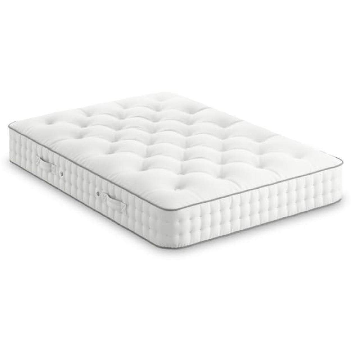 Natural Wool  1000 Pocket Spring Medium Mattress - 6FT - White, White – image 2