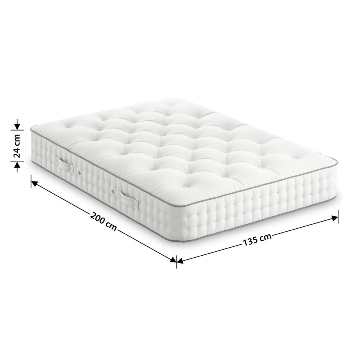M&S 1000 Pocket Spring Firm Mattress - 5FT - White, White – image 5