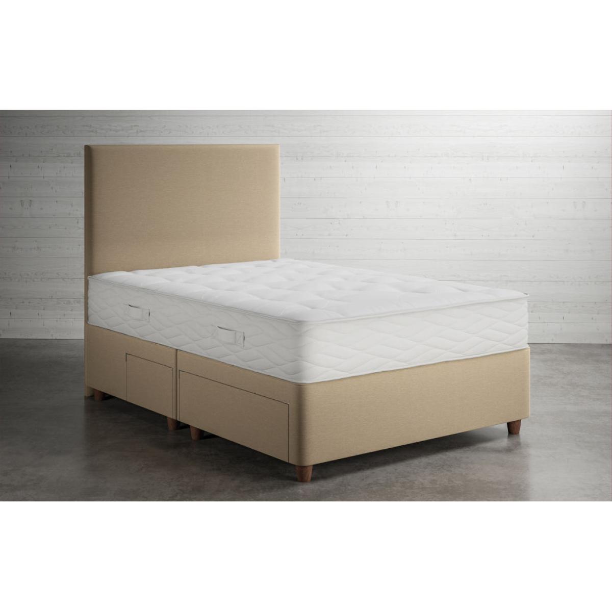 M&S 1050 Pocket Spring Firm Ortho Mattress - 4FT6 - White, White – image 3