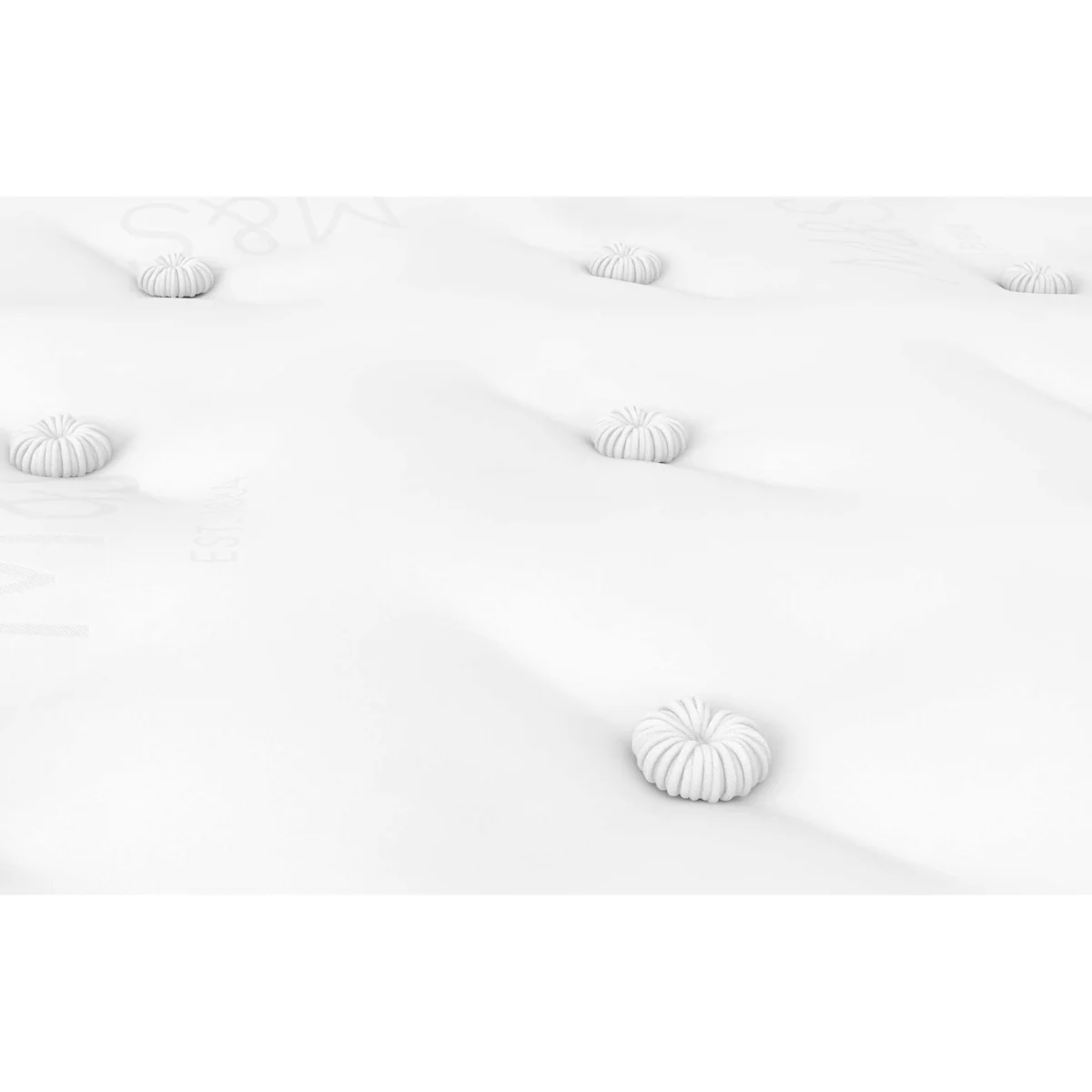 M&S 1500 British Wool Pocket Spring Extra Firm Mattress White – image 3