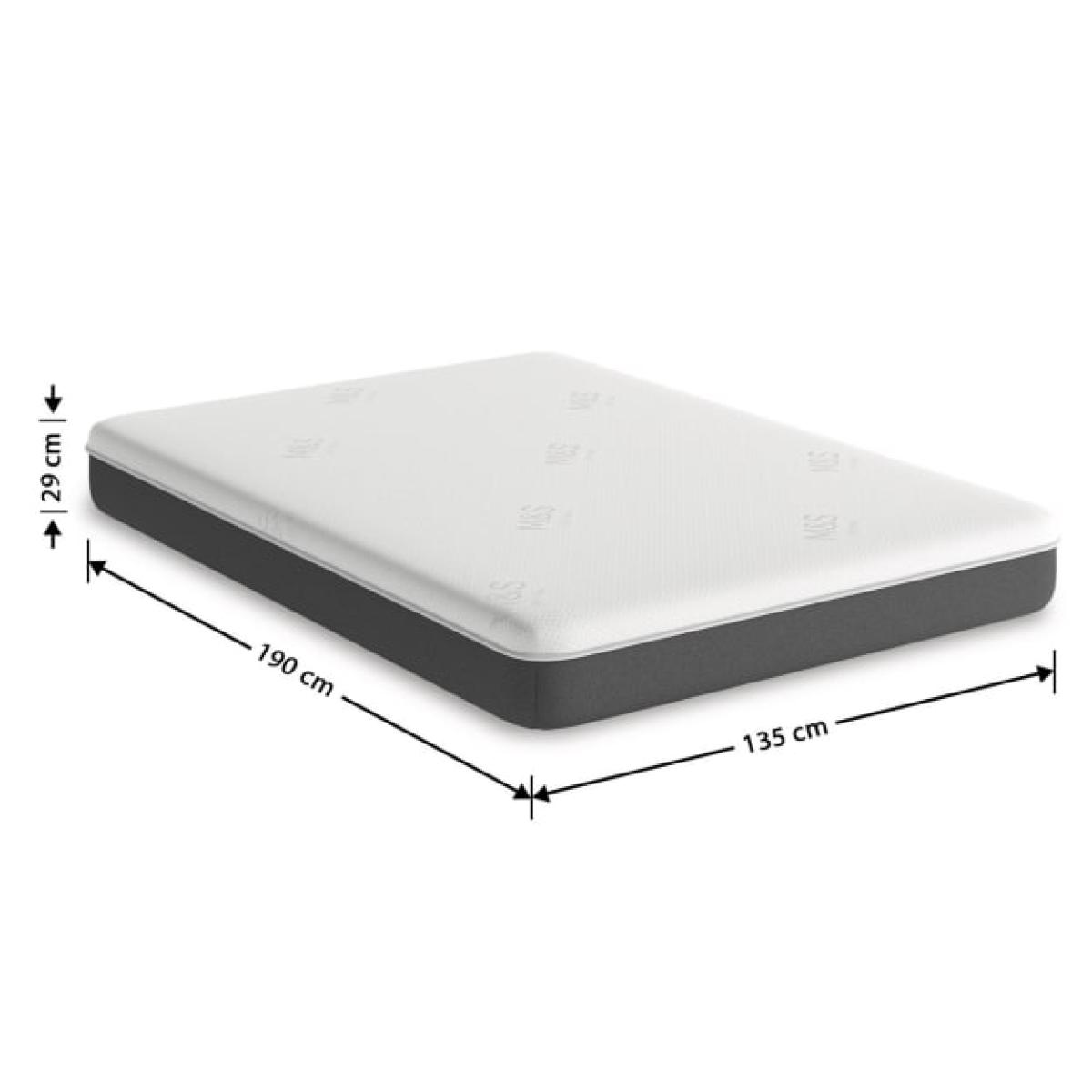 M&S The Latex Mattress - 4FT6 - White, White – image 5