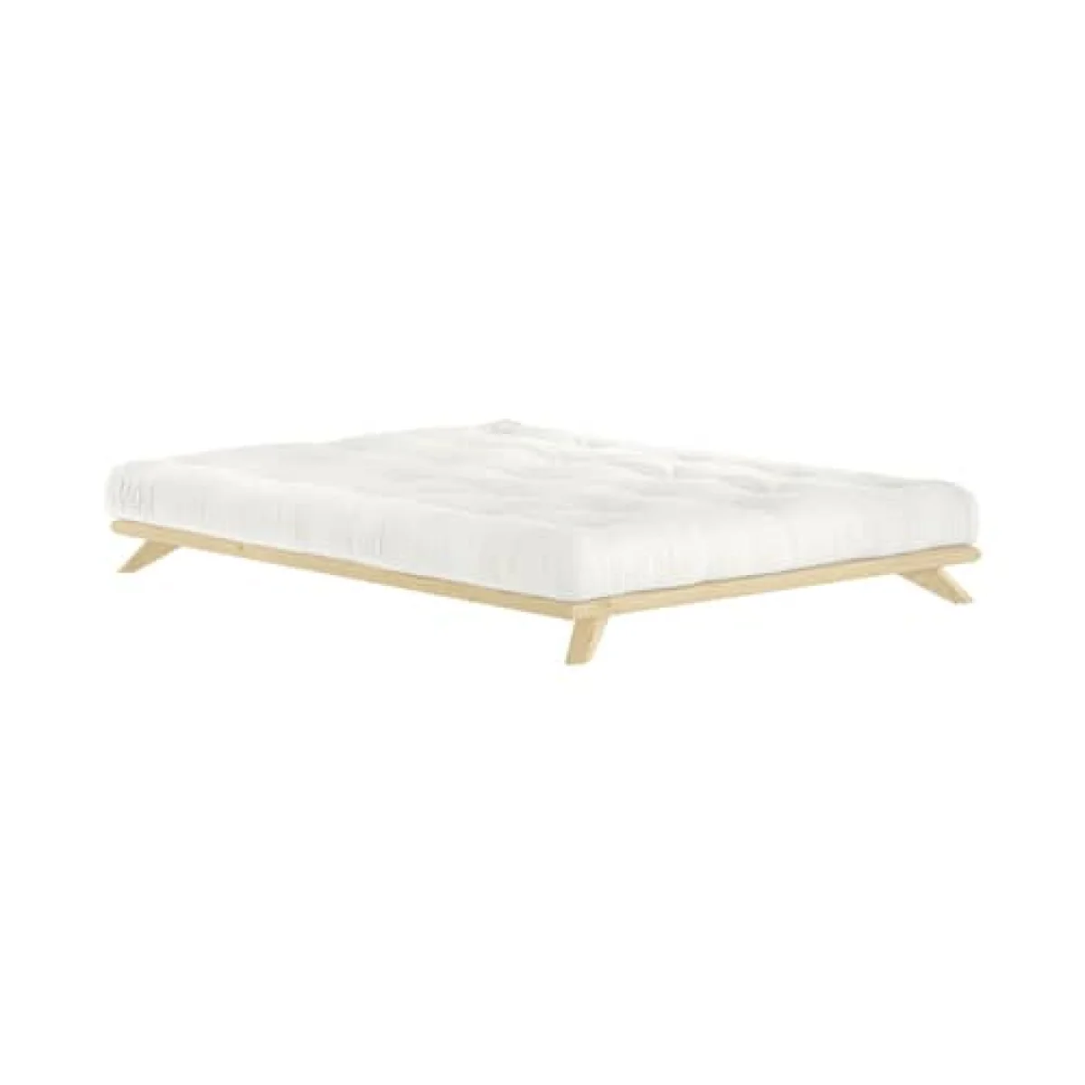 Traditional Futon mattress textile white / 160 x 200 x H 13 cm - Firm / Hand-made - KARUP DESIGN – image 2