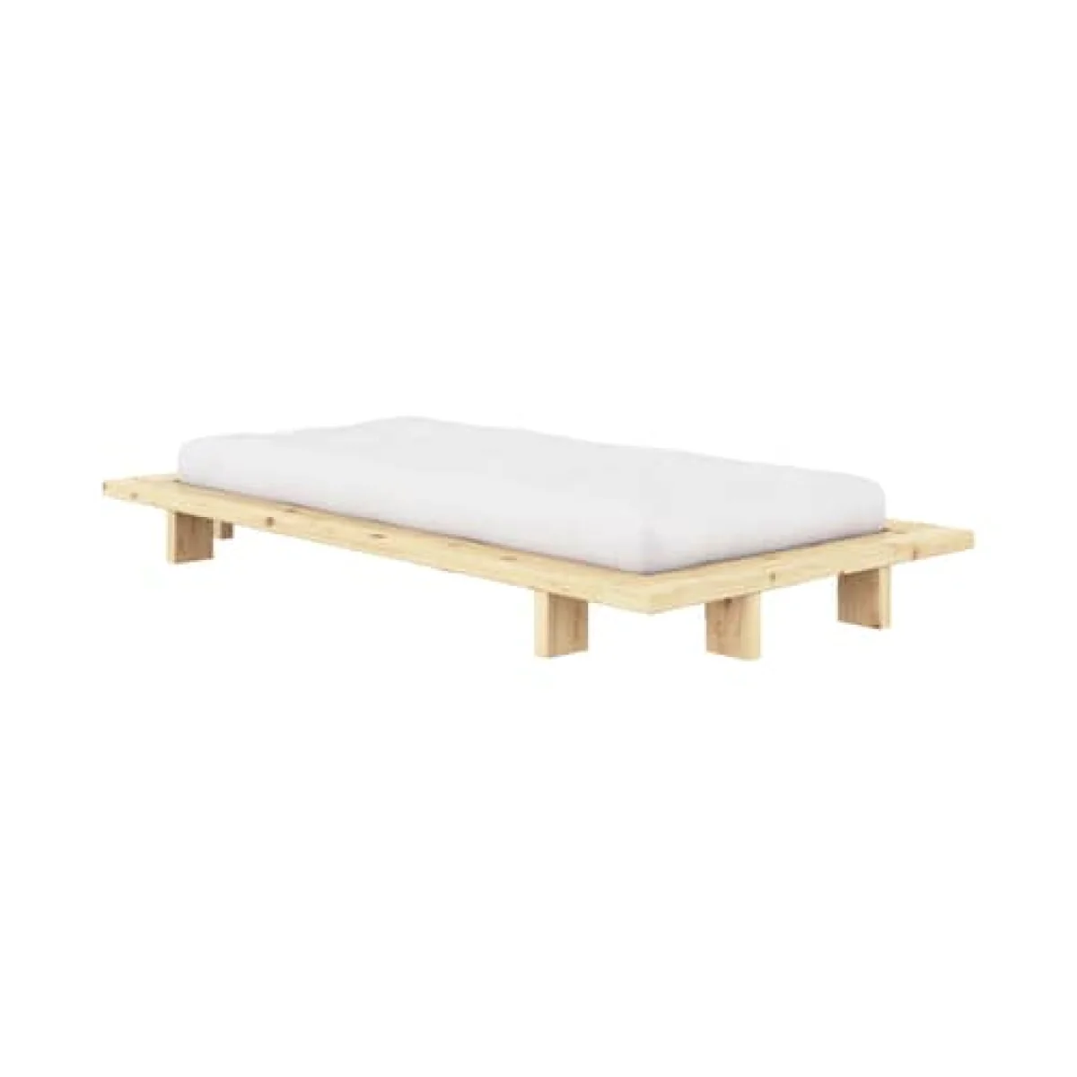 Comfort Futon mattress textile white / 90 x 200 x H 15 cm - Semi-firm / Hand-made - KARUP DESIGN – image 2