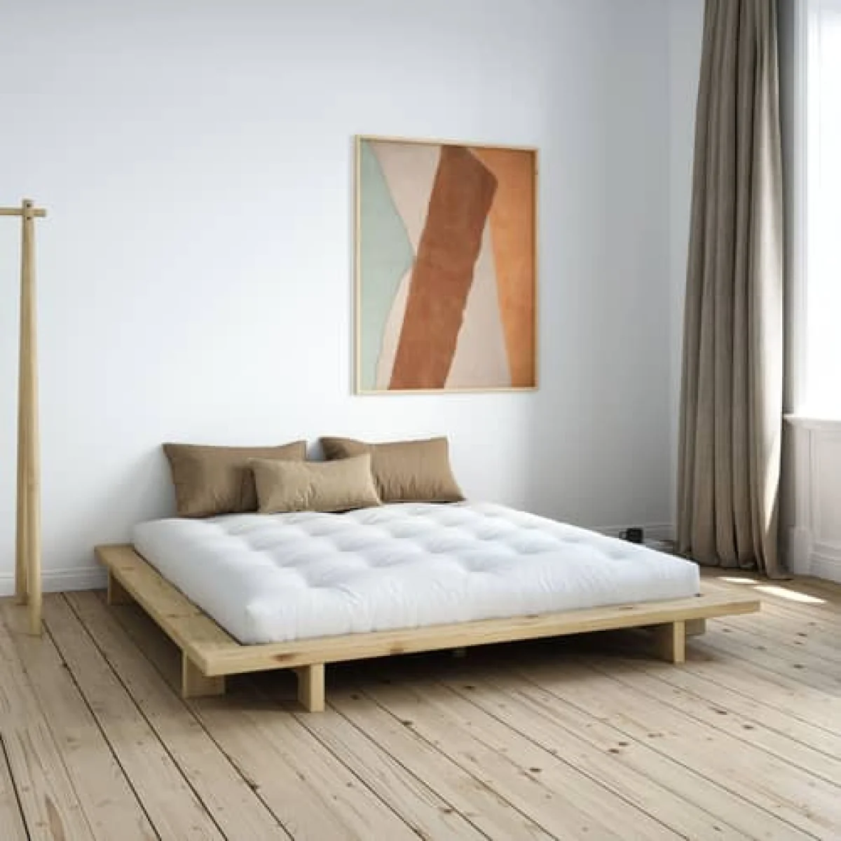 Comfort Futon mattress textile white / 180 x 200 x H 15 cm - Semi-firm / Hand-made - KARUP DESIGN – image 3