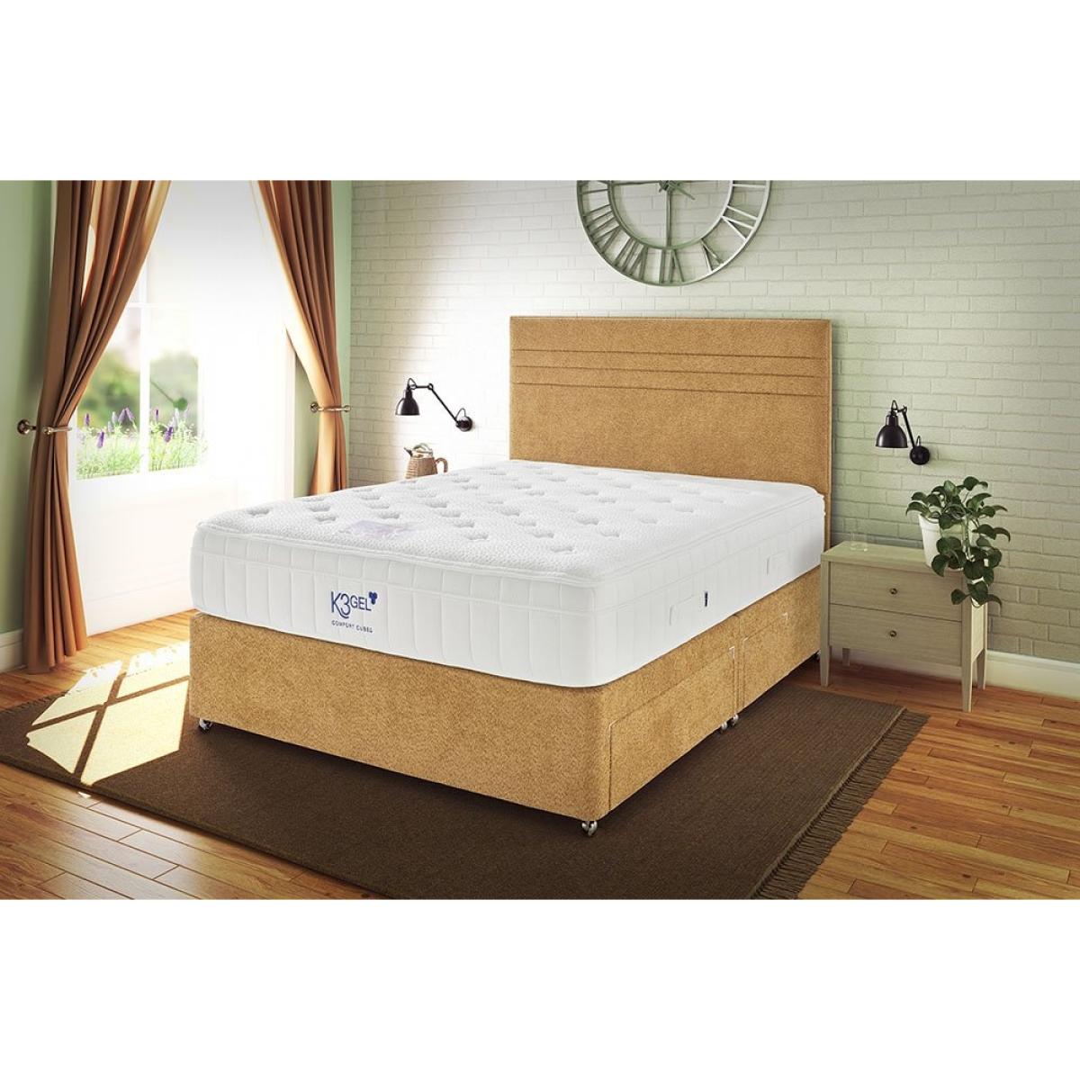 Kaymed Ultimate 2200 Mattress and Divan Set - Tapered Leg - 90cm Single - Standard Fabric – image 2