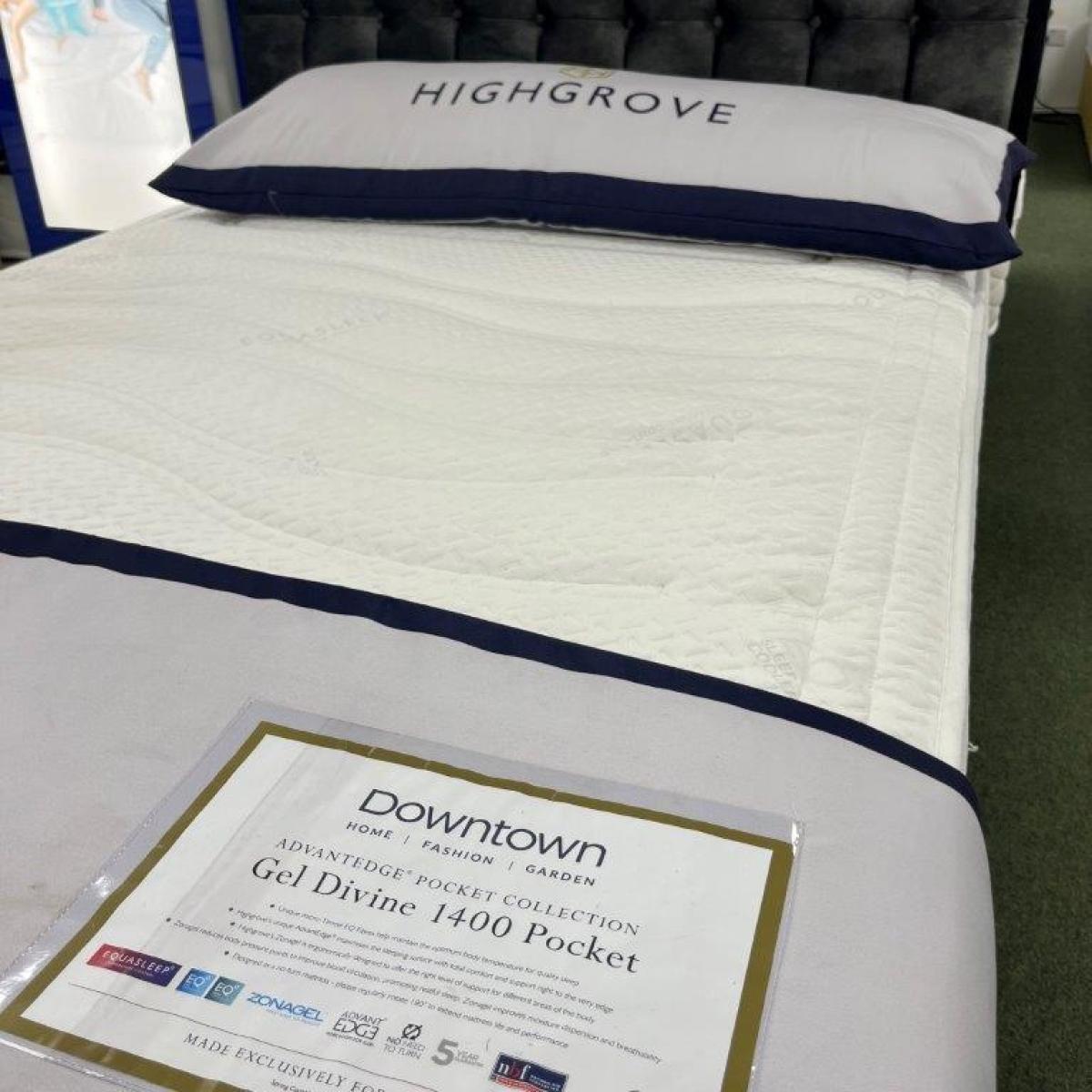 Highgrove Gel Divine 1400 Mattress - 75cm Small Single In White – image 3