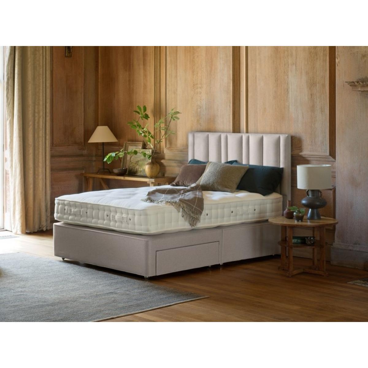 Hypnos Hayle Superb Mattress and Divan Set - 135cm Double - 2 Drawers - Standard Fabric – image 2