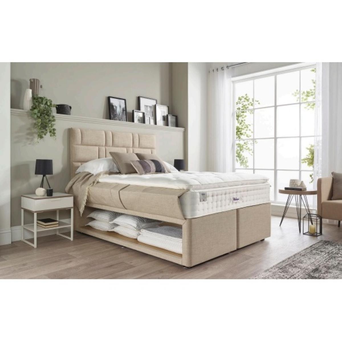 Relyon Dreamworld Coniston Natural Wool 2200 Mattress and Divan Set - 135cm Double - Firm Edge Sprung - 2 Drawer - Fabric Grade B – image 13