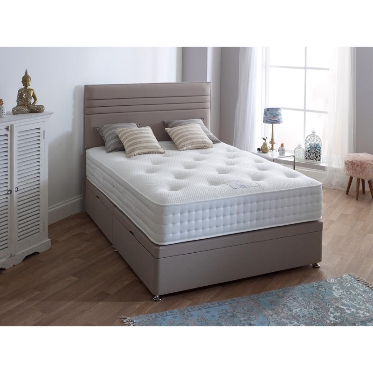 Highgrove Mayfair 1000 Mattress and Platform Top Divan Set - 120cm Small Double - Jumbo End Drawer – image 2