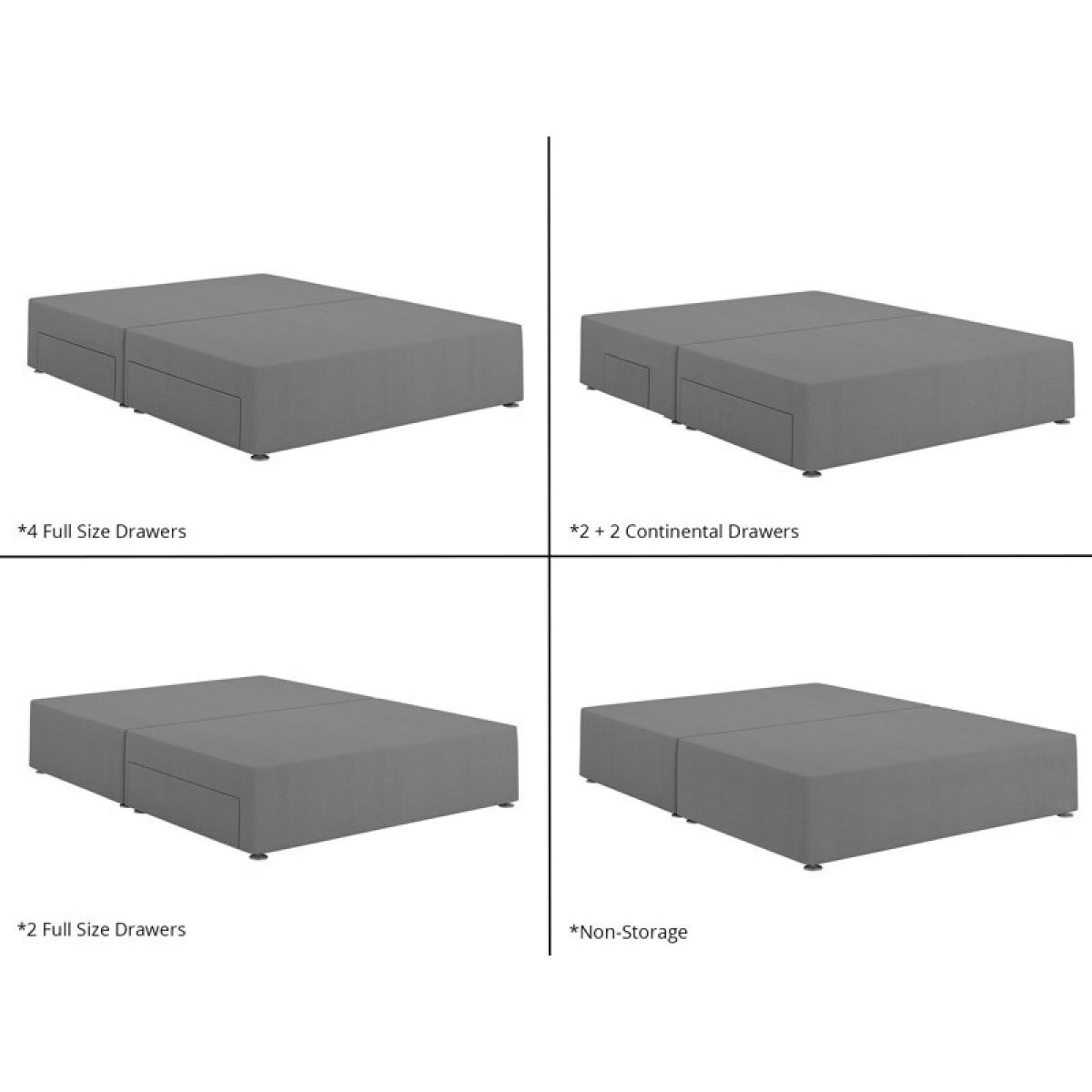 Highgrove Mayfair 1000 Mattress and Platform Top Divan Set - 120cm Small Double - Jumbo End Drawer – image 5