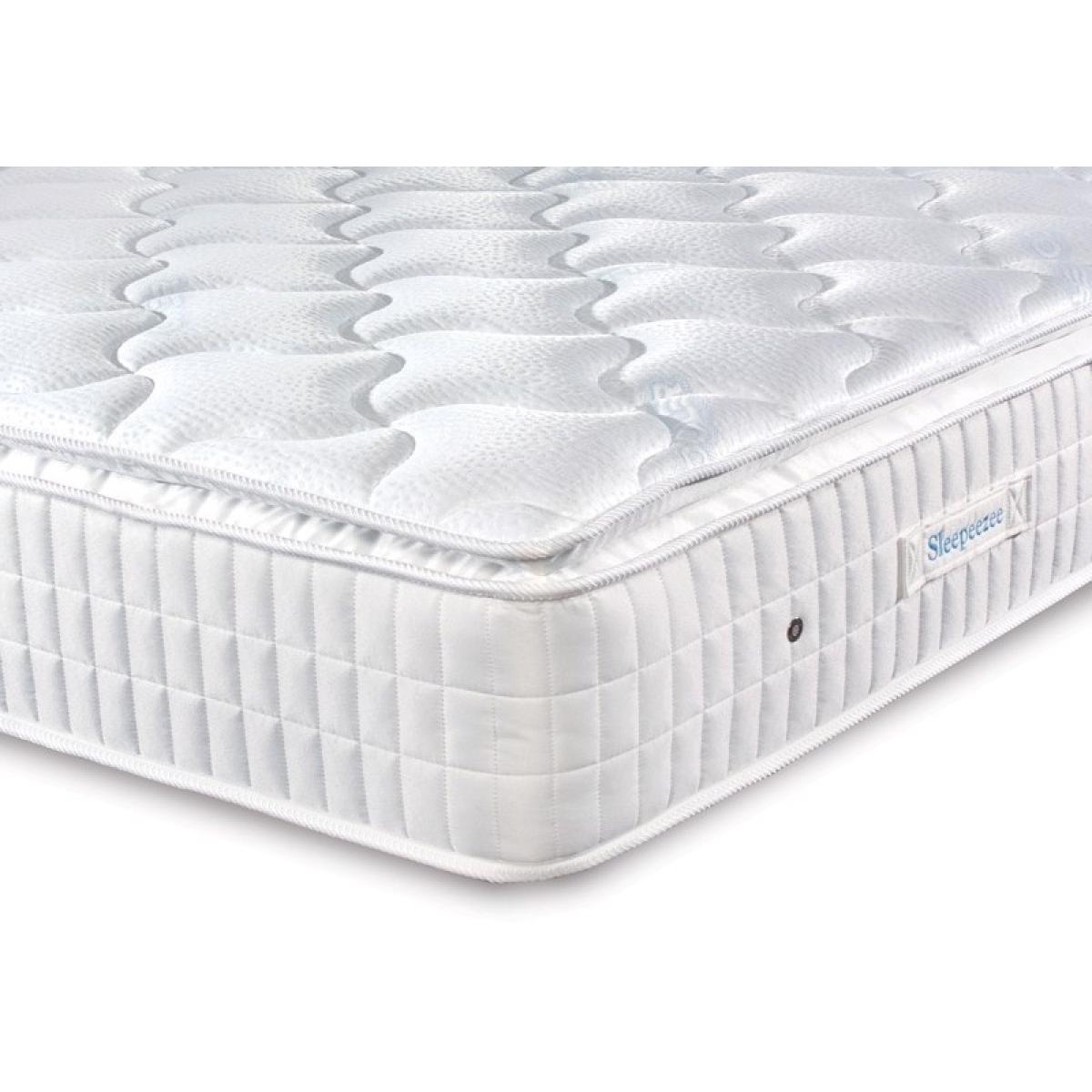 Sleepeezee Crystal Comfort Mattress and Divan Set - 120cm Small Double - 4 Drawers In BeigeCreamBlackPu – image 13