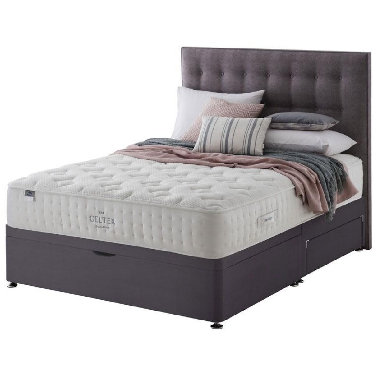 Silentnight Honeydew Geltex Mattress and Divan Set - 120cm Small Double - 4 Drawers - Premium Fabric – image 2