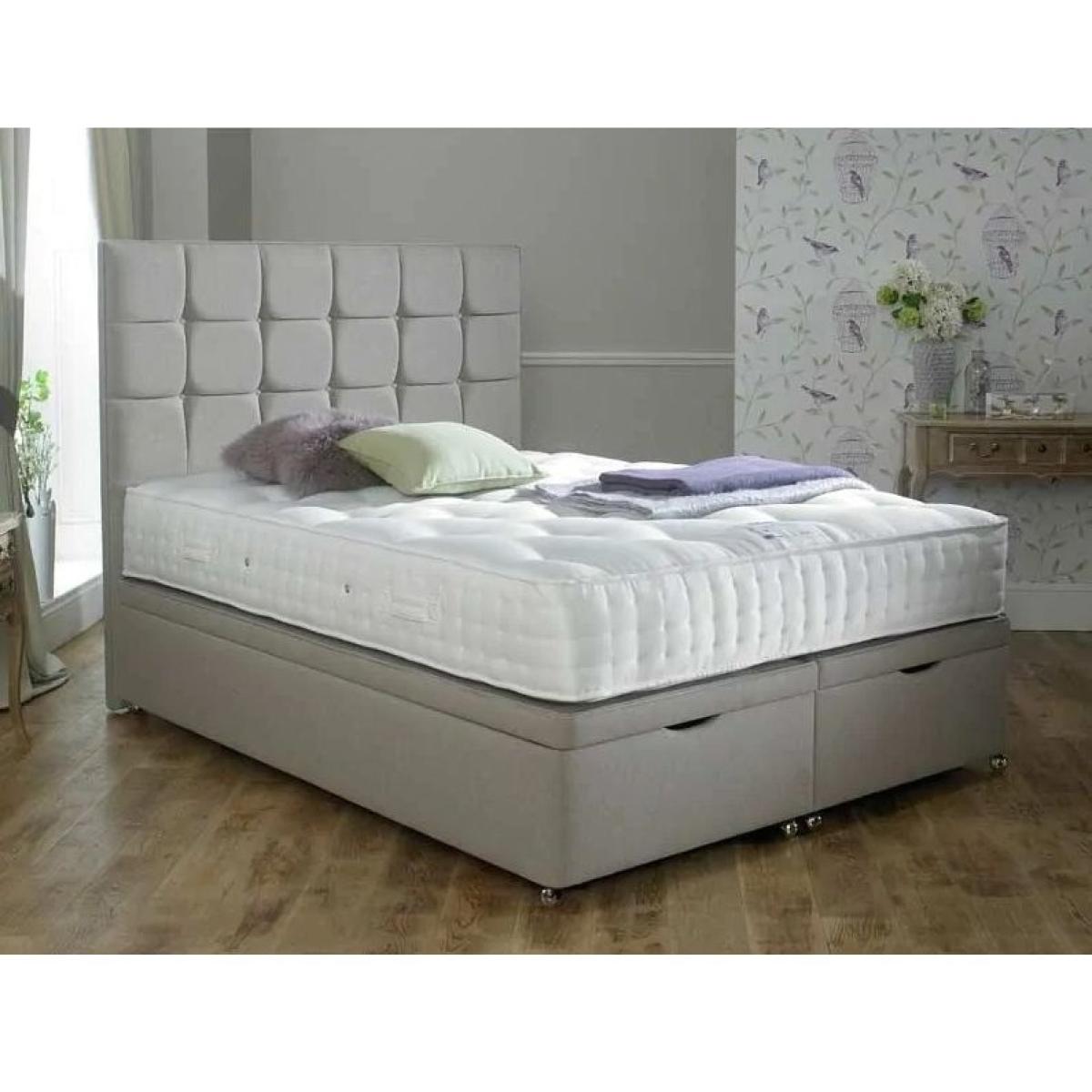 Relyon Dreamworld Coniston Natural Wool 2200 Mattress and Divan Set - 120cm Small Double - Platform Top - No Drawers - Fabric Grade B – image 11
