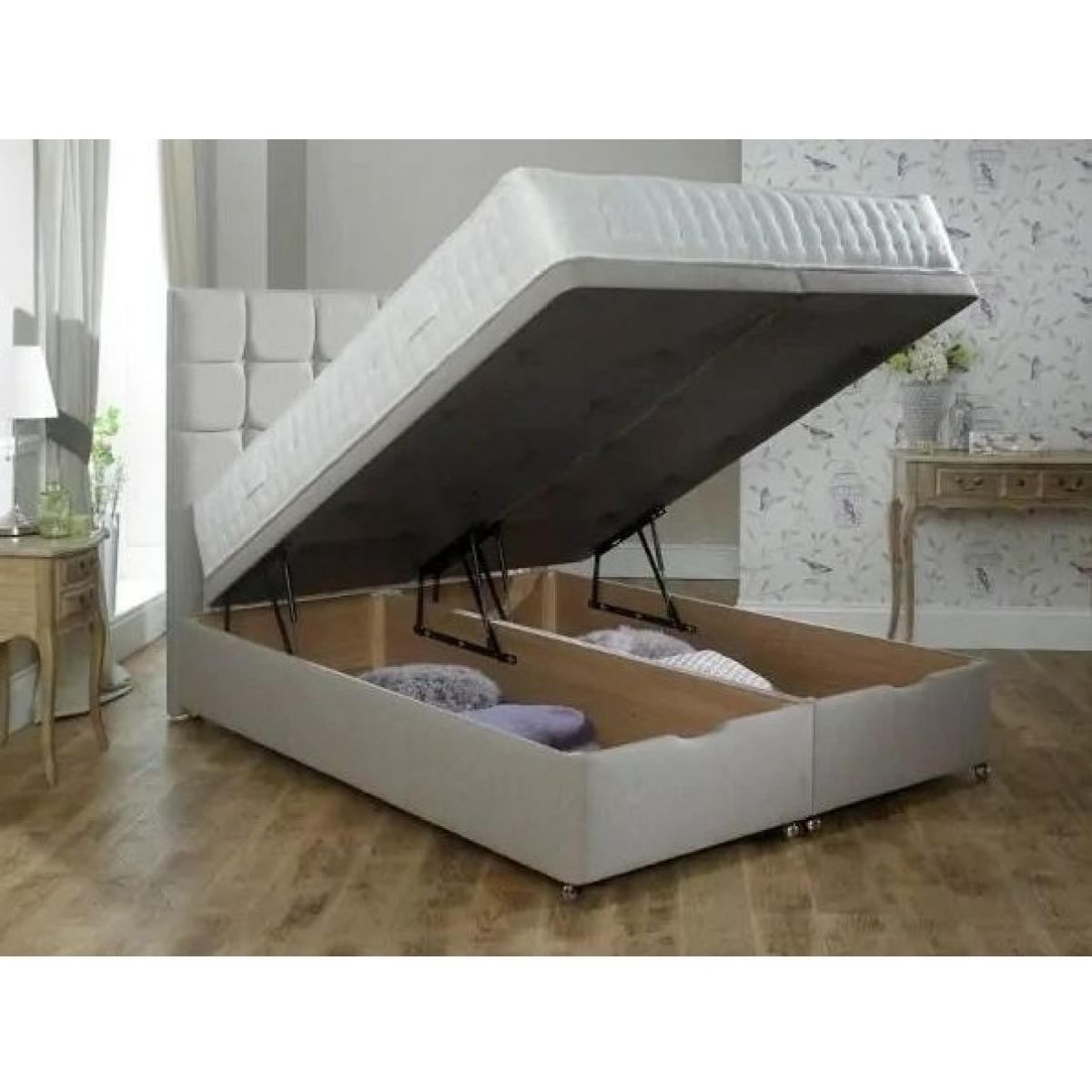 Relyon Dreamworld Coniston Natural Wool 2200 Mattress and Divan Set - 120cm Small Double - Platform Top - No Drawers - Fabric Grade B – image 5