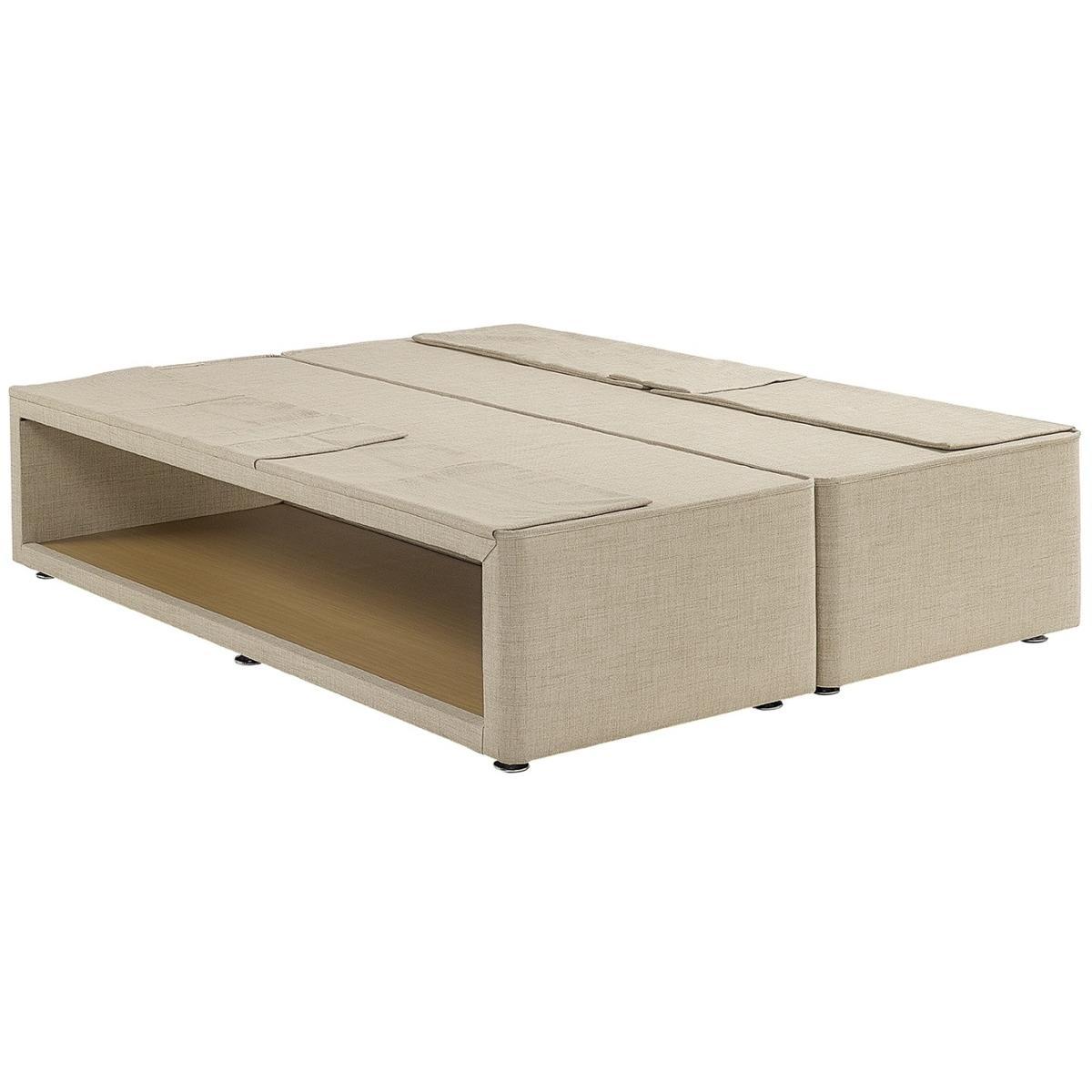 Relyon Dreamworld Coniston Natural Wool 2200 Mattress and Divan Set - 120cm Small Double - Platform Top - No Drawers - Fabric Grade B – image 7