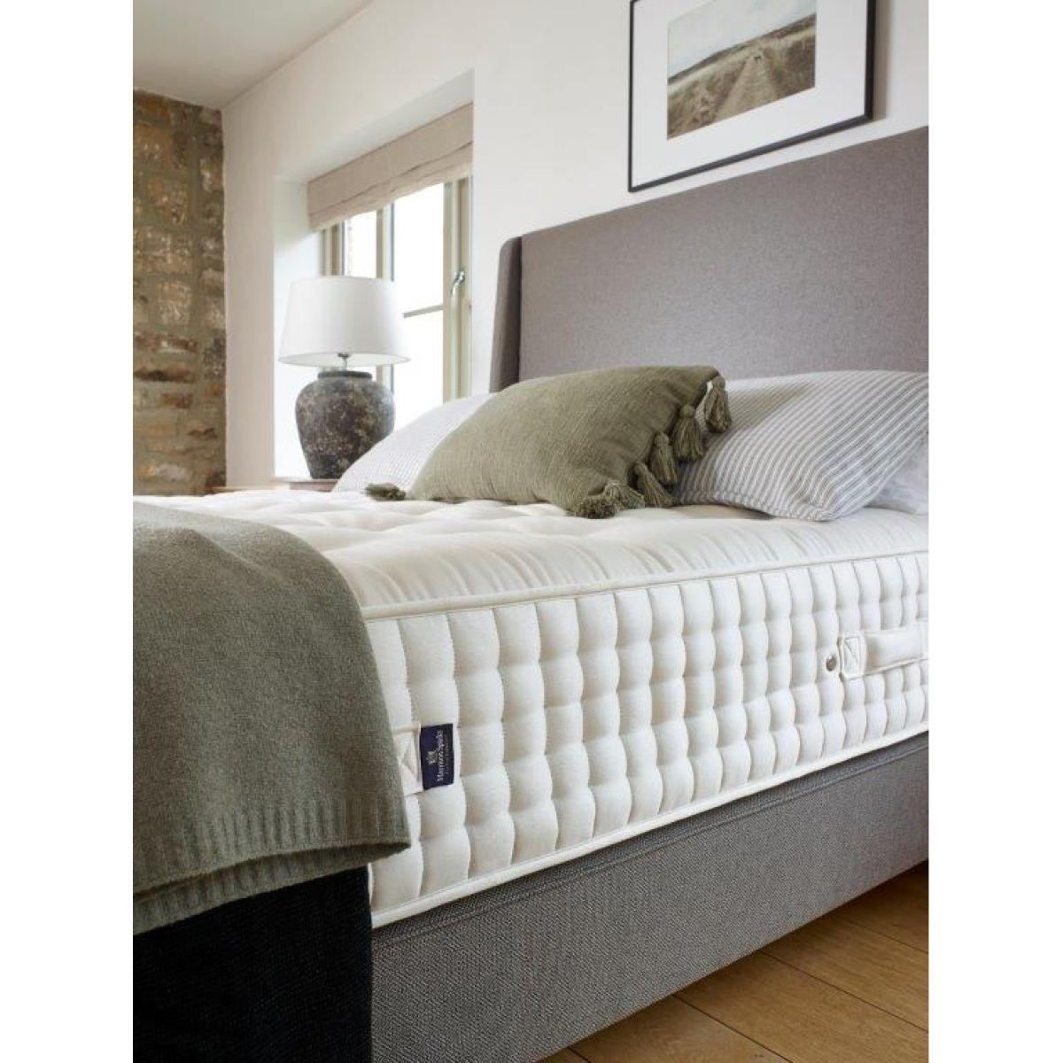 Harrison Spinks Magnolia Mattress and Divan Set - 180cm Super King Zip and Link - Padded Top - No Storage – image 3