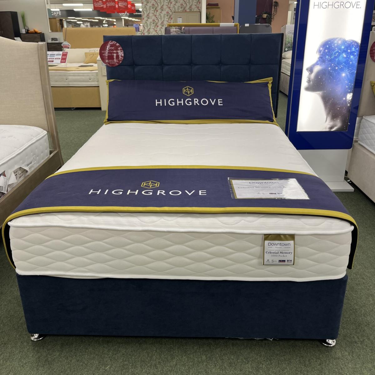 Highgrove Celestial Memory 1000 Mattress and Divan Set - 180cm Super King - End Lift Ottoman – image 3