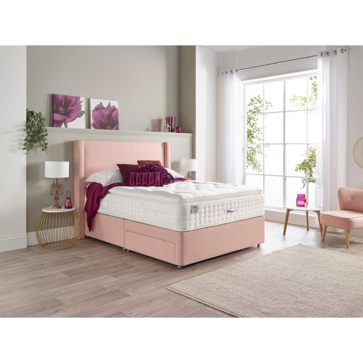 Relyon Ortho Turn Pocket 1500 Mattress and Platform Top Divan Set - 135cm Double - 22 Drawer - Fabric Grade B – image 2