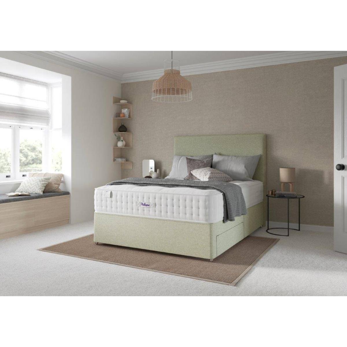 Relyon Ortho Turn Pocket 1500 Mattress and Platform Top Divan Set - 135cm Double - 22 Drawer - Fabric Grade B – image 3