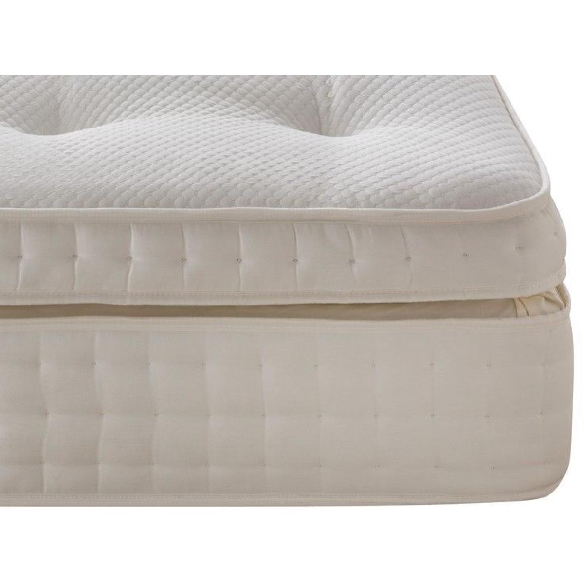 Silentnight Palatial Geltex Mattress and Divan Set - 135cm Double - Half Ottoman 2 Drawers - Premium Fabric – image 7