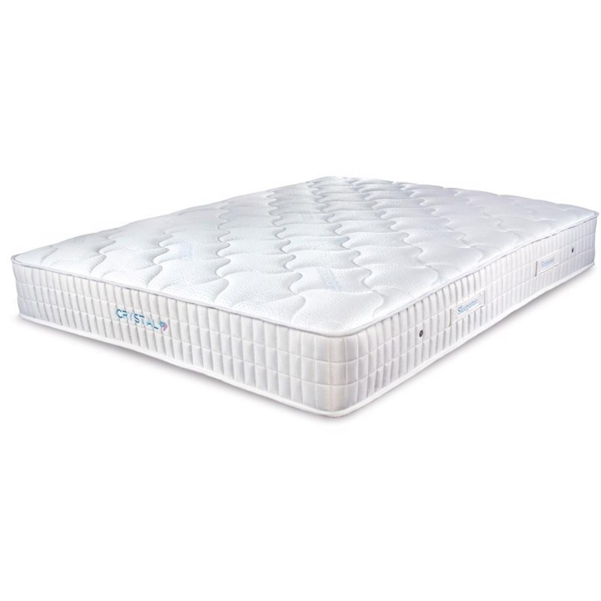 Sleepeezee Crystal Firm Mattress and Divan Set - 120cm Small Double - No Storage In BeigeCreamBlackPu – image 8